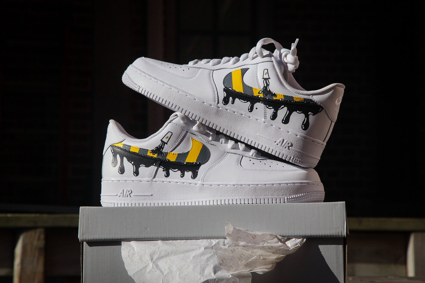 Air Force 1 Toxic Dripping swoosh Customs